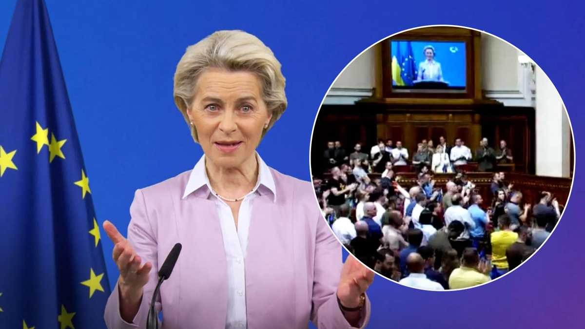 Боротьба з корупцією, призначення керівників САП і НАБУ – про що говорила Урсула фон дер Ляєн в Верховній Раді України (ВІДЕО)