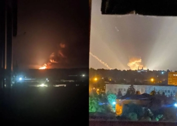 На Донбассе ночью взрывались и горели склады рашистов (ВИДЕО)