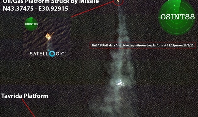 «Вышки Бойко» в Черном море продолжают гореть через три недели после удара ВСУ