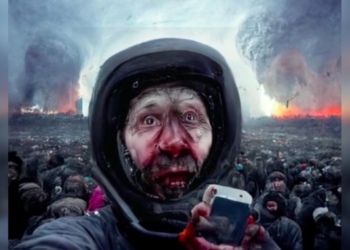 Штучний інтелект показав, якими будуть останні селфі на Землі (ФОТО)