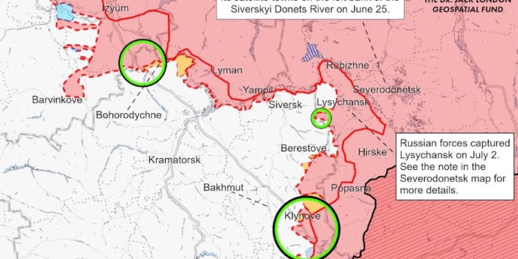 Похоже, украинские войска ушли из Лисичанска, – ISW