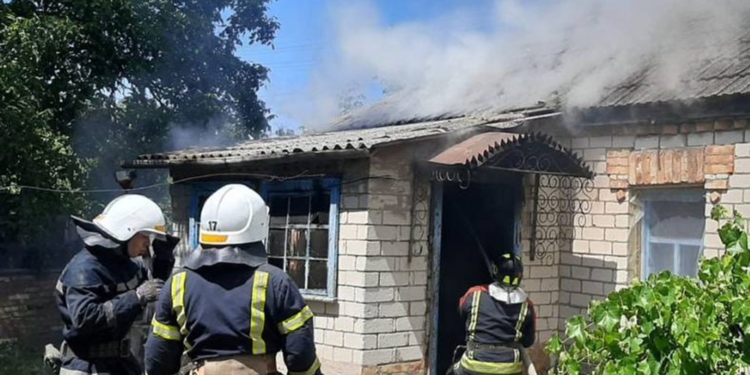 В Казанці на Миколаївщині палав житловий будинок