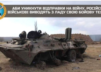 Командование просит ФСБ принять меры – оккупанты ломают технику, чтобы не ехать на войну с Украиной, – ГУР