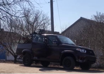 В центре Николаева у теробороновцев угнали трофейный УАЗ “Патриот”