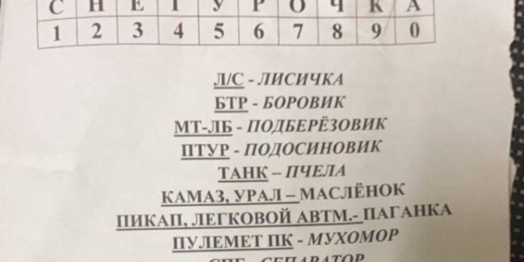“Лопати – гречка, сапери – геологи, міни – помідори”. ССО отримали шифри й паролі рашистів на Херсонщині (ФОТО)
