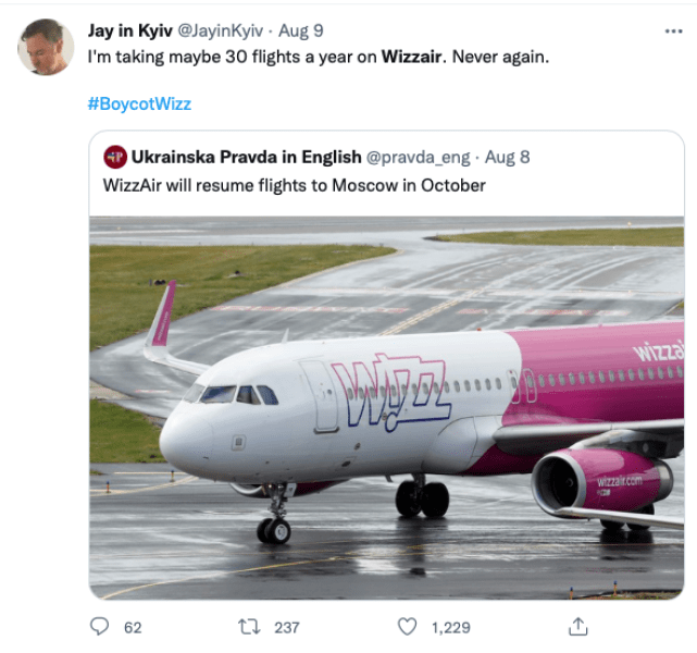 Рейсів до Москви не буде - Wizz Air призупинила свої плани 1