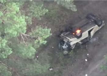 Розвідники Миколаївської бригади ДШВ знищили автівку з окупантами (ВІДЕО)