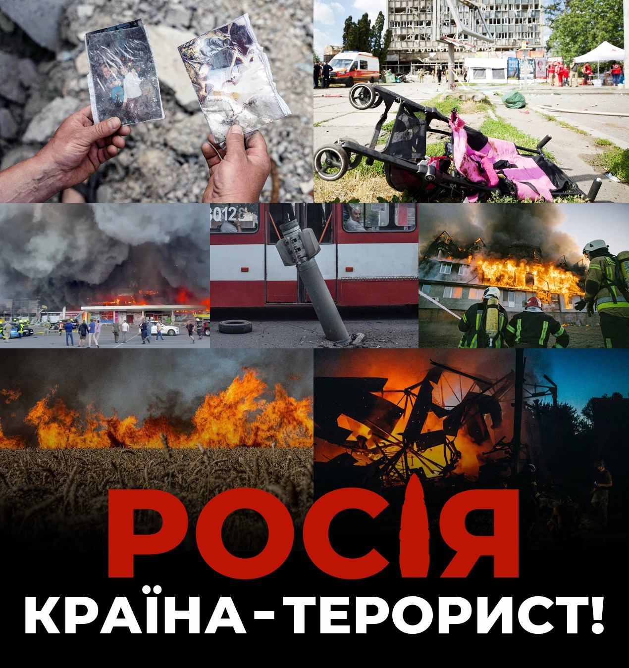 росія – країна-терорист: лише кожний 20-й ракетний удар був нанесений по військовим об’єктам, інші – по цивільним