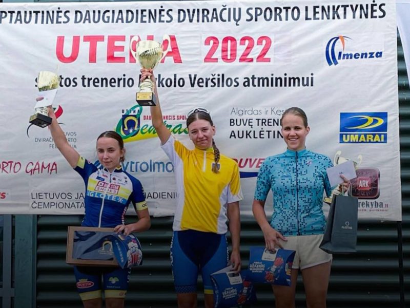 Миколаївські гонщиці СДЮСШОР з велоспорту стали найкращими у міжнародних змаганнях у Литві «Utena 2022»