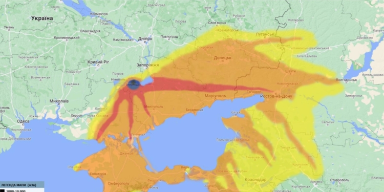 Росію зачепить: у Держатомрегулюванні зробили прогноз, куди піде радіаційна хмара в разі важкої аварії на Запорізькій АЕС (ІНФОГРАФІКА)