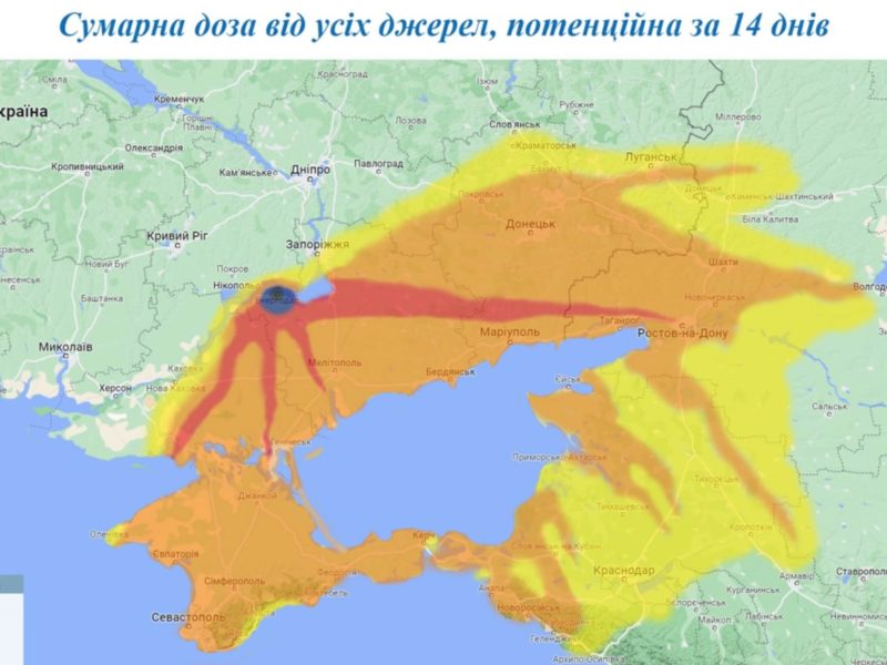 Росію зачепить: у Держатомрегулюванні зробили прогноз, куди піде радіаційна хмара в разі важкої аварії на Запорізькій АЕС (ІНФОГРАФІКА)