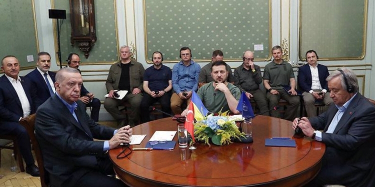 Зустріч Зеленського, Ердогана і Гутерреша була закритою для преси і тривала 40 хвилин