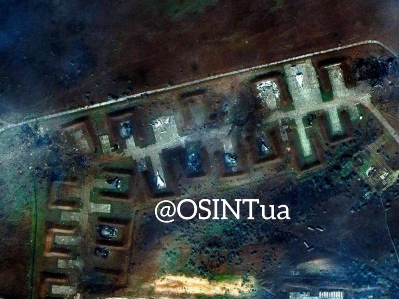 До та після 9 серпня: Командування Повітряних Сил ЗСУ показало супутникові знімки аеродрому в Криму (ФОТО)