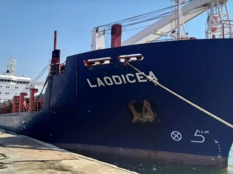 Суд в Лівані зняв арешт з судна з вкраденим в Україні зерном, МЗС закликає країну переглянути рішення