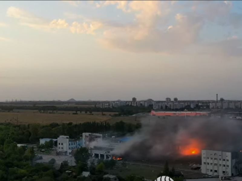 У Донецьку вибухнув склад боєприпасів росіян (ВІДЕО)