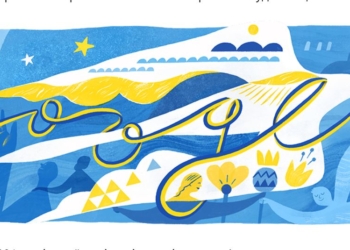 Google присвятив новий doodle Україні – на честь Дня Незалежності (ФОТО)