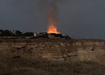 В Севастополі горіло на мисі Фіолент – можливо, через невдалий запуск ракет (ФОТО)