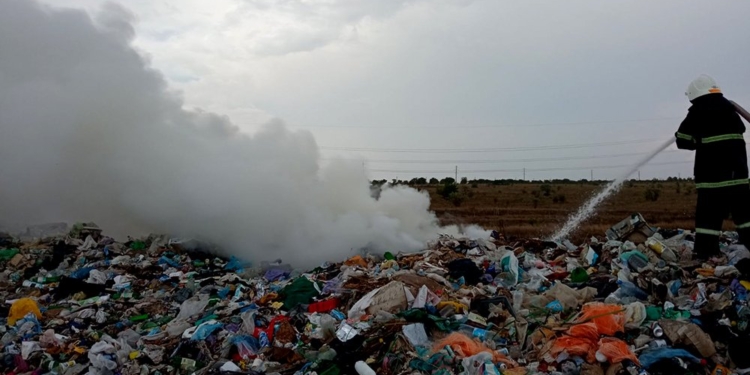 Велика пожежа біля Чорноморки (ФОТО)