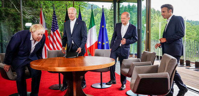 Байден, Макрон, Джонсон і Шольц скоординували позиції: підтримка України буде тривати