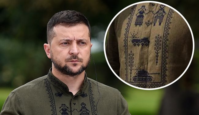 В світі хочуть вишиванку, як у Зеленського – з танчиками. Звідка така і скільки коштує (ФОТО)
