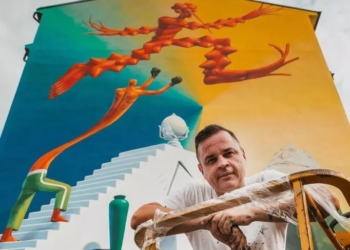 У Празі український художник присвятив мурал Україні і її боротьбі з російською агресією (ФОТО)