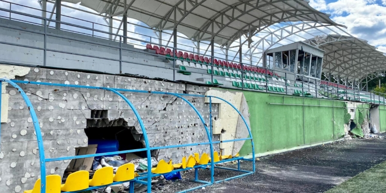 За час повномасштабного вторгнення російські війська частково або повністю зруйнували 113 спортивних об’єктів