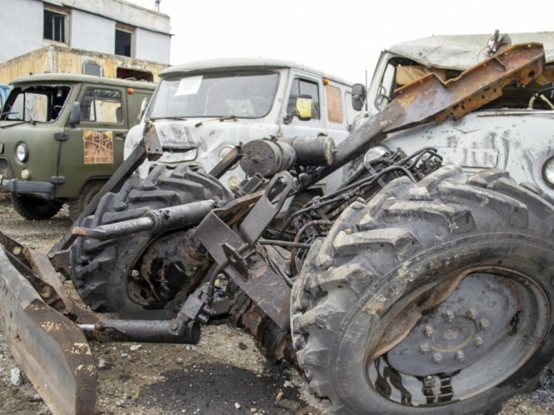 Збитки, нанесені російськими обстрілами автопарку «Миколаївобленерго», склали 12 млн.грн.