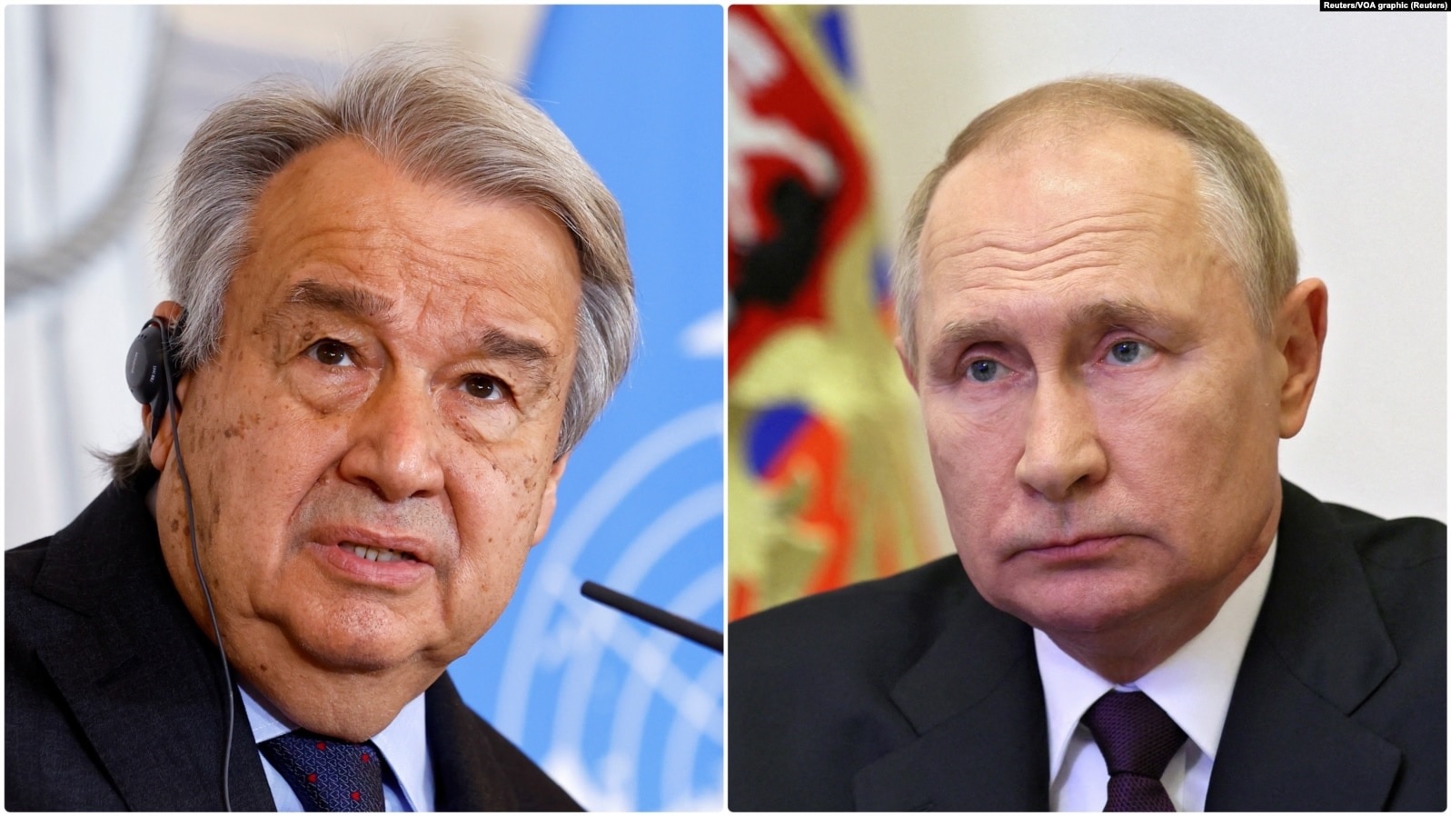 Гуттеріш говорив з путіним: «На даний момент шанси на мир мінімальні»