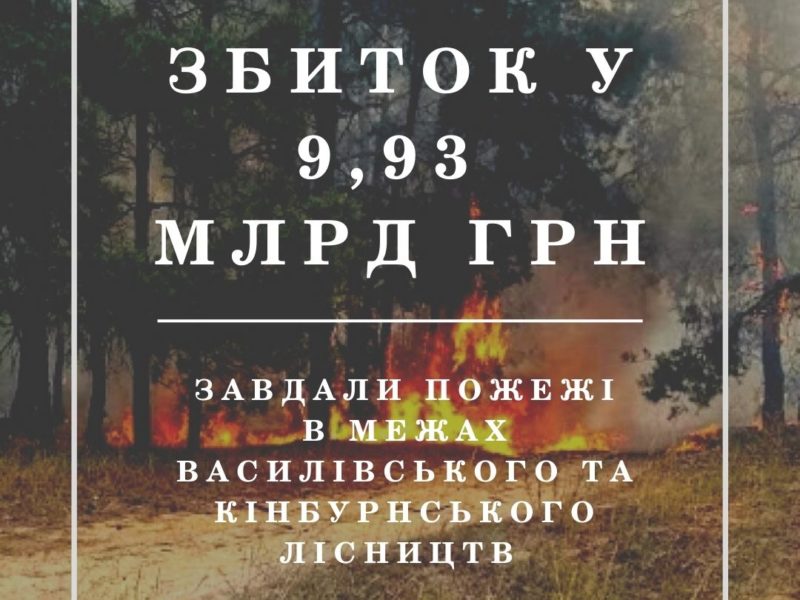 Росіяни шкодять не тільки людям, а й природі Миколаївщини: розмір шкоди від пожеж на Кінбурні вже сягнув майже 10 млрд.грн.