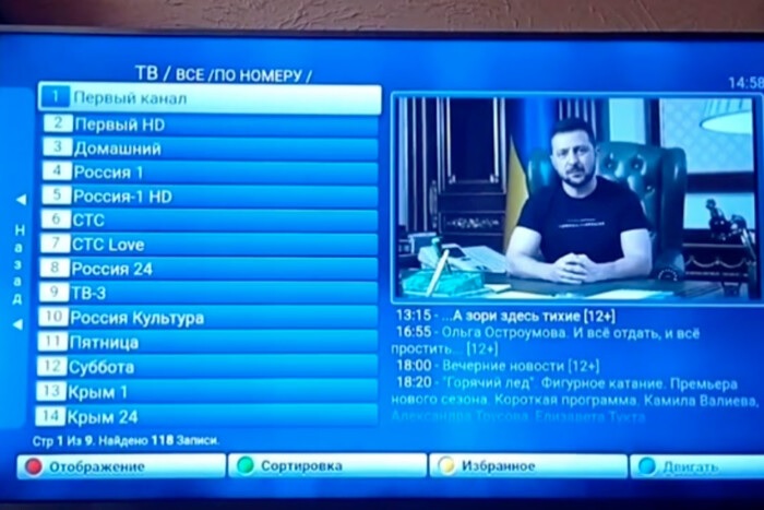 Хакери на телебаченні у Криму показали звернення Президента України, який закликає мобілізованих здаватися у полон (ВІДЕО) 4