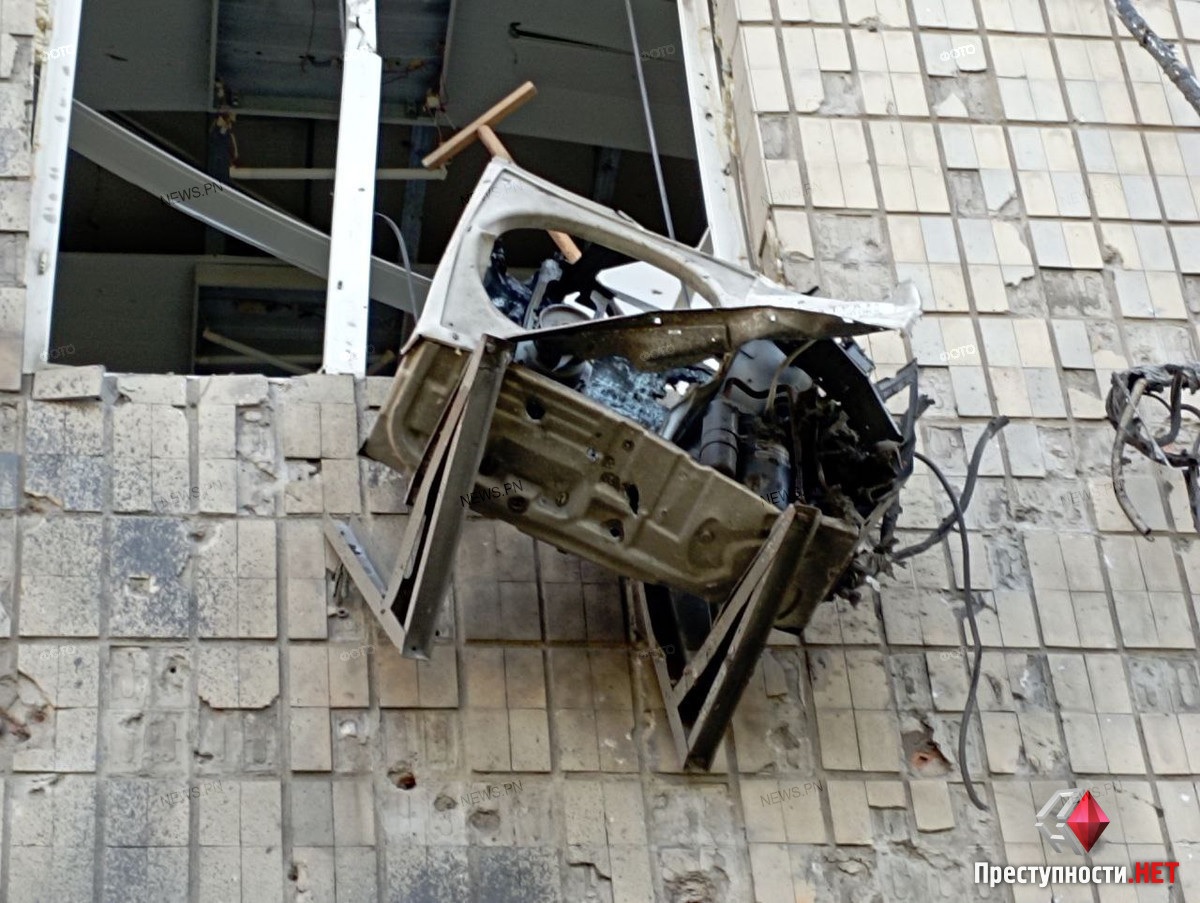 Наслідки нічної ракетної атаки по Миколаєву (ВІДЕО)