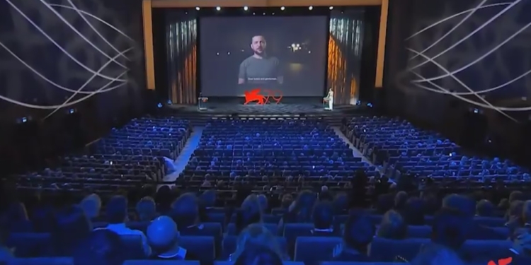 Зеленський відкрив Венеційський кінофестиваль промовою про війну, яку росія розв’язала в Україні (ВІДЕО)
