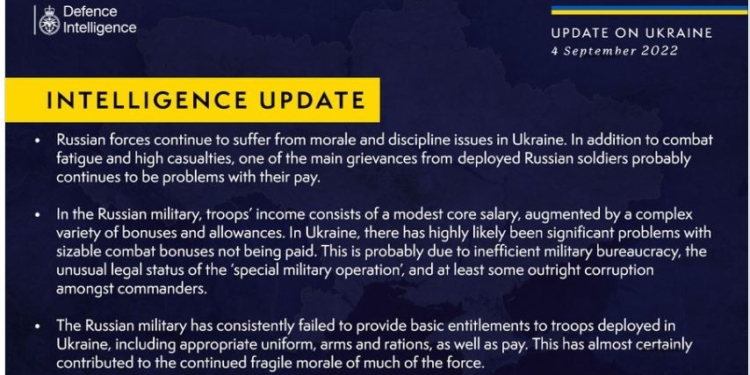 Влада рф не платить обіцяних зарплат і премій своїм військовим, і це удар по армії, – британська розвідка