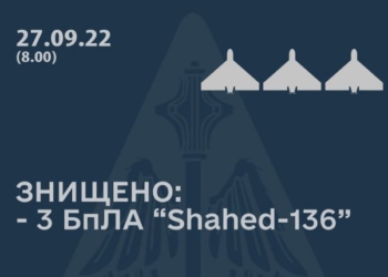 Три з трьох. Повітряні сили збили іранські безпілотники-камікадзе, які атакували Миколаївщину