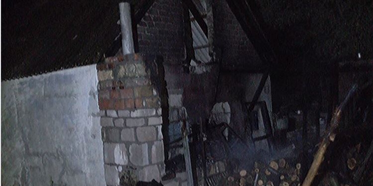 В Баштанському районі внаслідок обстрілу пошкоджений газовий трубопровід, була пожежа