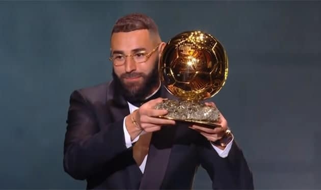 «Золотий м’яч» отримав нападник мадридського «Реала» Карім Бензема (ВІДЕО)