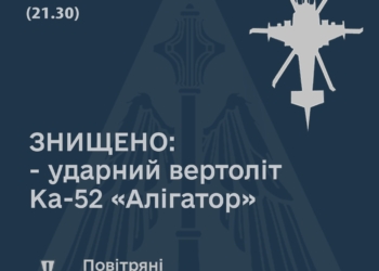 На Херсонщині збито третій за добу ворожий вертоліт Ка-52