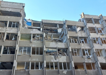 В Миколаєві росіяни вдруге обстріляли НУК (ФОТО)