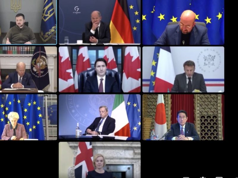 Лідери G7 зробили заяву за підсумками віртуальної зустрічі, в якій взяв участь президент Зеленський