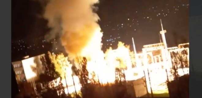У Бєлгороді горить підстанція (ВІДЕО)