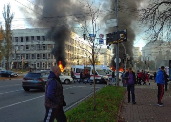 Результати обстрілів Києва, перші (ФОТО)