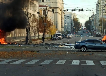 Результати обстрілів Києва, перші (ФОТО)