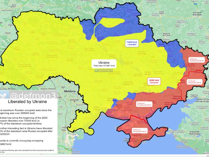 ЗСУ звільнили вже 37% території України, що перебувала під російською окупацією з 2014 року, – аналітика Defmon