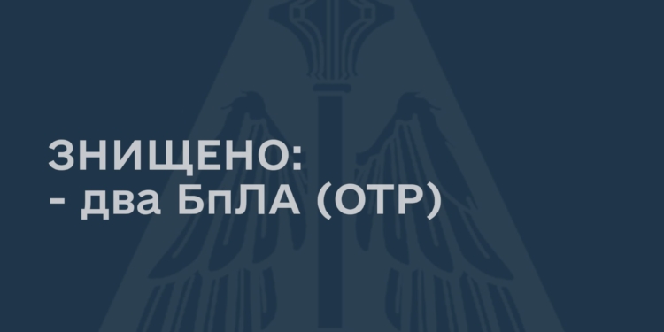 На східному напрямку Сили оборони знищили 2 ворожих безпілотники