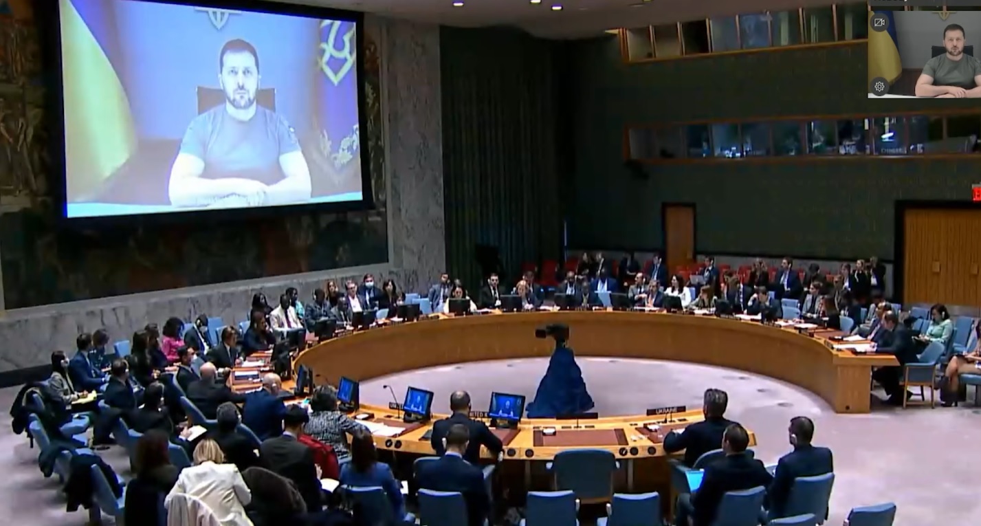 Зеленський попросив Радбез ООН відреагувати на терор росії і звернувся до українців (ВІДЕО)