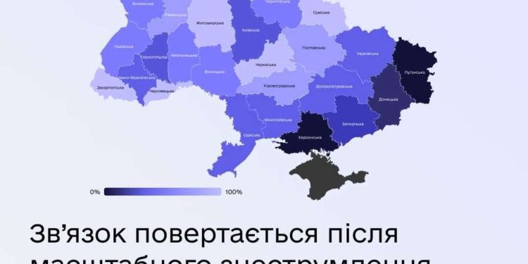 В Україні вже працює 73% мобільної мережі. На Миколаївщині вже краще, але не 100%