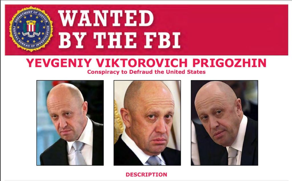 ФБР оголосила в розшук Пригожина - пропонує за його "голову" $250 тисяч (ФОТО) 3