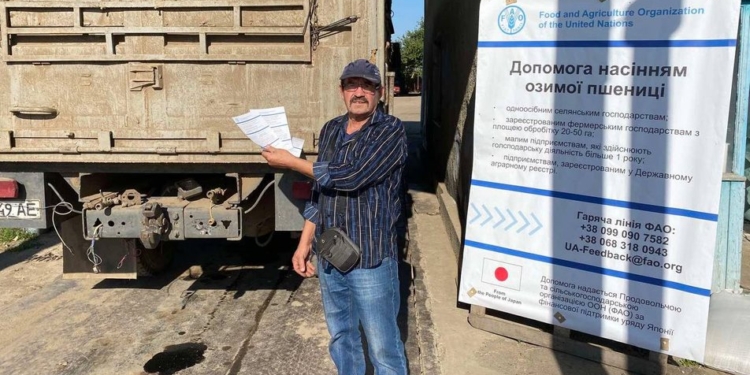 Аграрії двох районів Миколаївщини завдяки підтримці FAO безплатно отримали понад 1400 тонн насіння пшениці (ФОТО)
