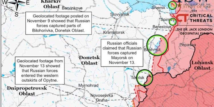 Росіяни можуть захопити Бахмут, – ISW