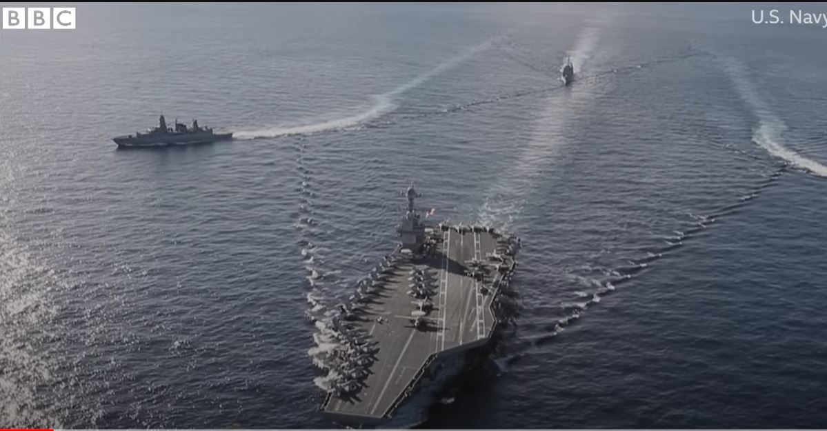 Авіаносець USS Gerald R. Ford вже біля берегів Європи (ВІДЕО)